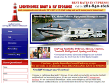 Tablet Screenshot of lighthousestorage4u.com